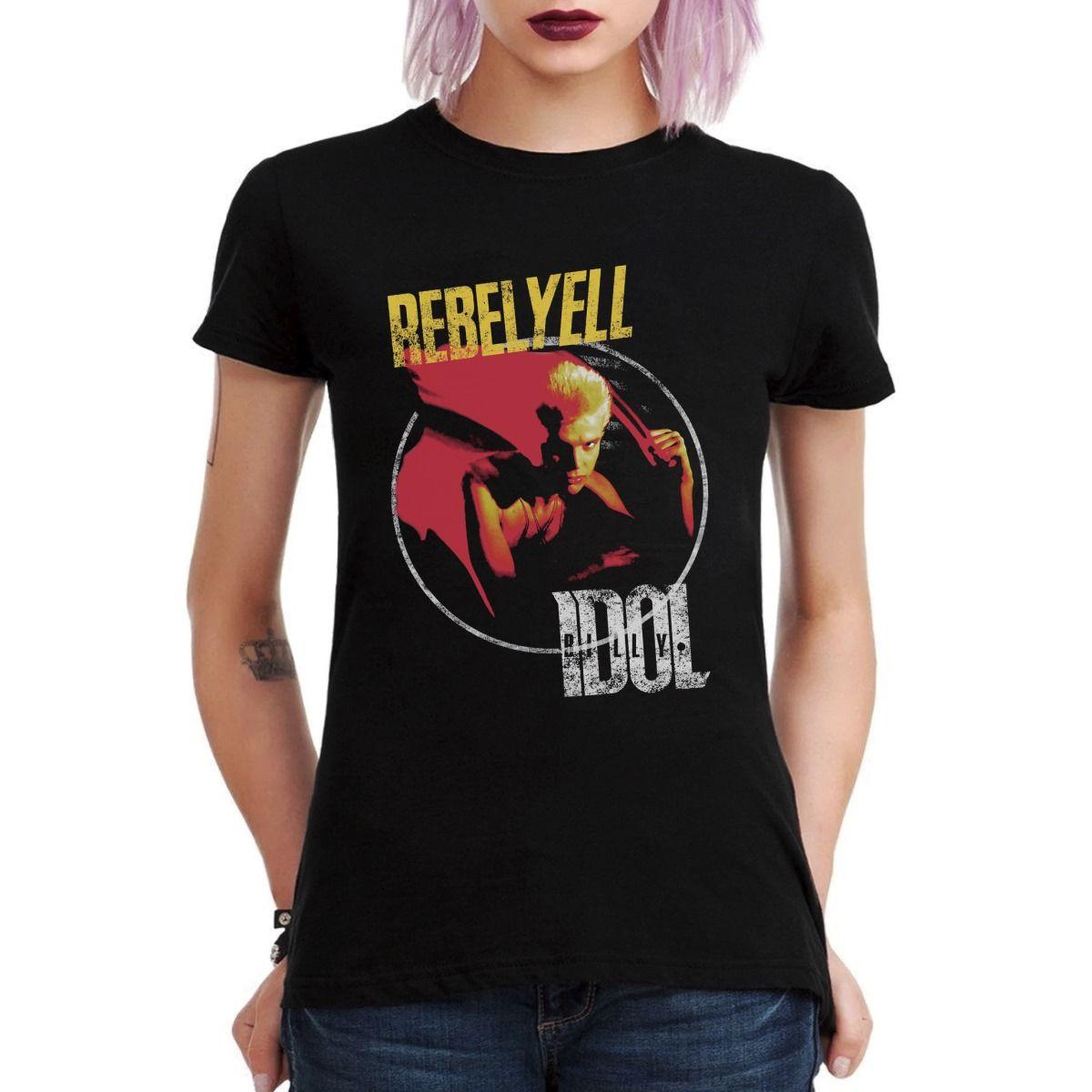 BILLY IDOL REBEL YELL ALTERNATIVO POLERA MUJER-2