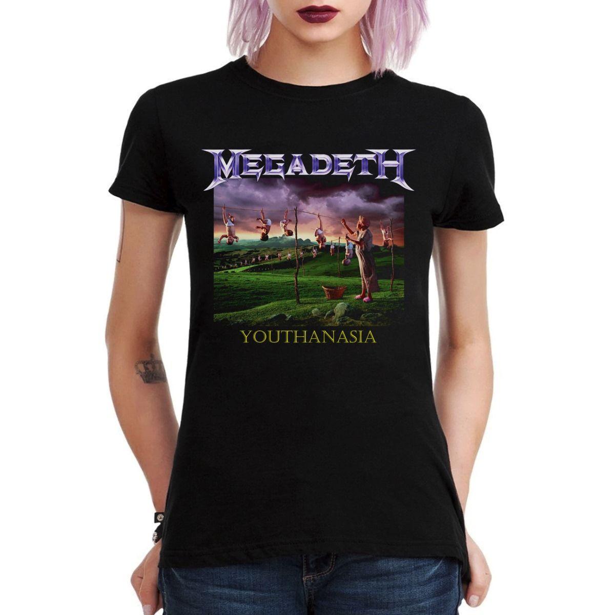 MEGADETH YOUTHANASIA POLERA MUJER-2