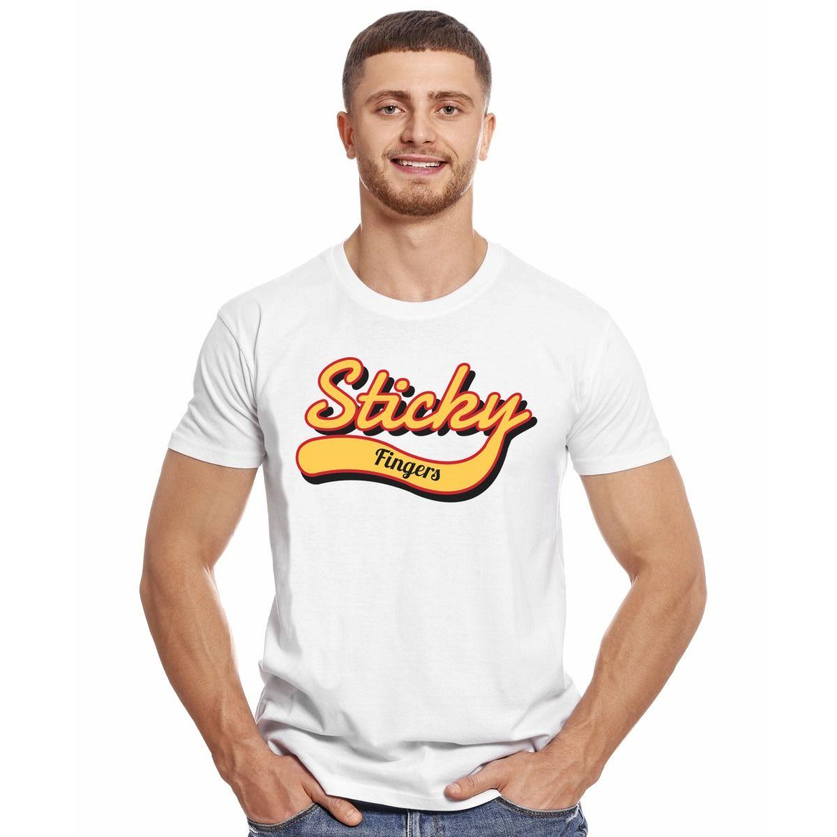 STICKY FINGERS LOGO POLERA MANGA CORTA HOMBRE-2
