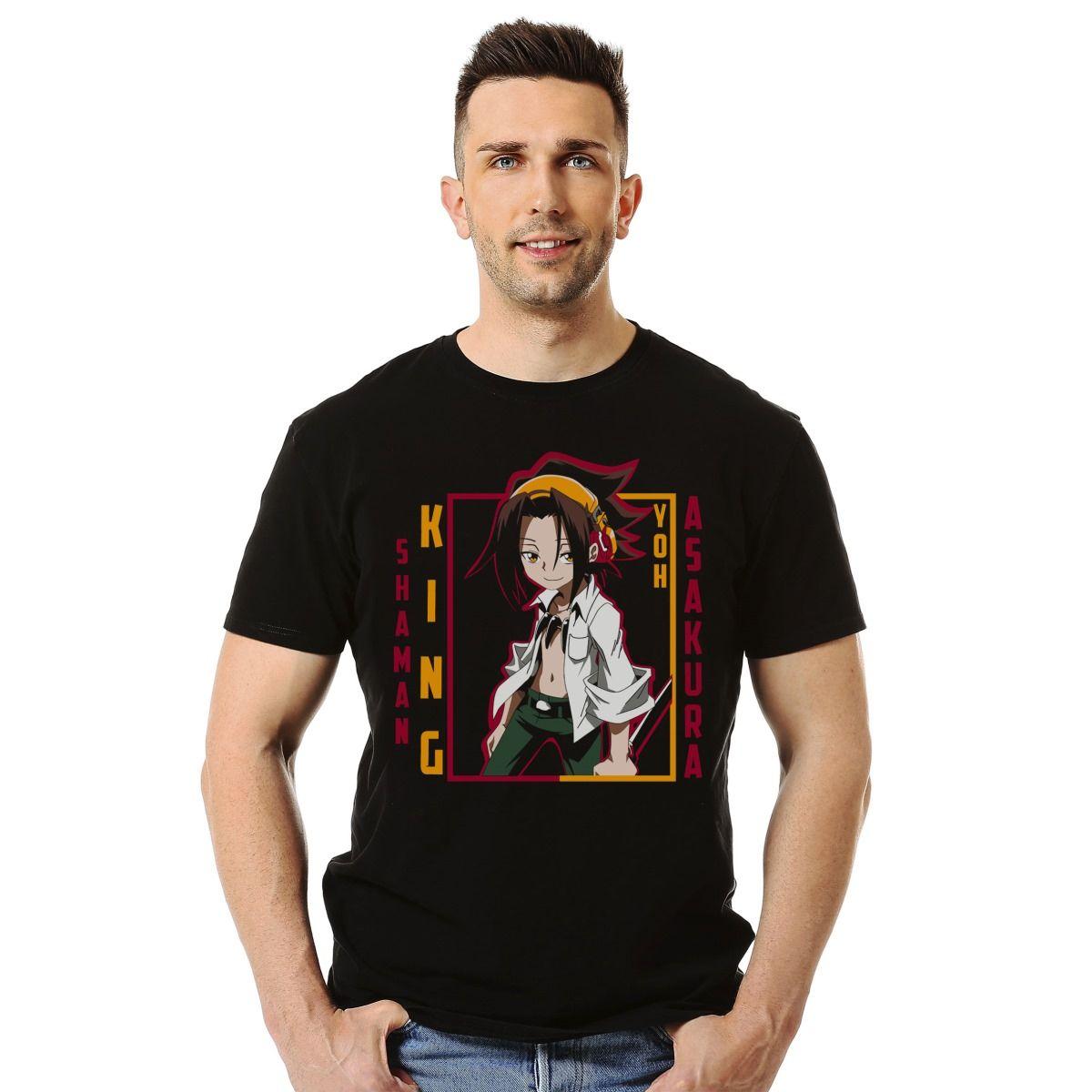 SHAMAN KING ASAKURA YOH POLERA MANGA CORTA HOMBRE-2