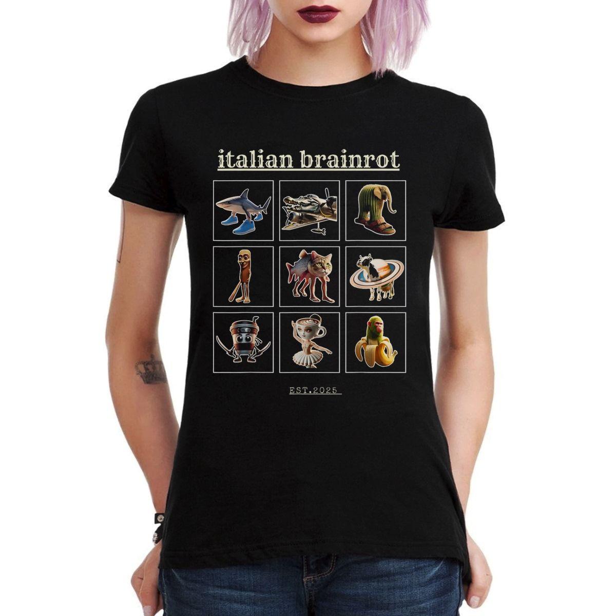 ITALIAN BRAINROT EST 2025 PERSONAJES POLERA MUJER-2