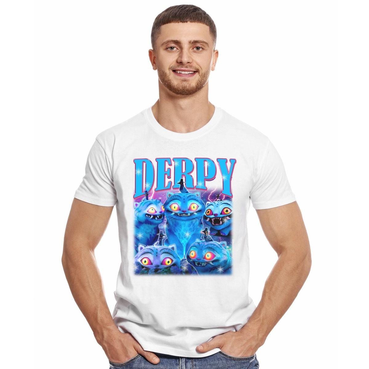 GUERRERAS K POP DEMON HUNTERS 5 DERPY TIGER GATO POLERA MANGA CORTA HOMBRE-2