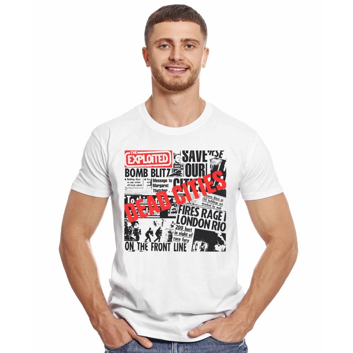 THE EXPLOITED DEAD CITIES POLERA MANGA CORTA HOMBRE-2