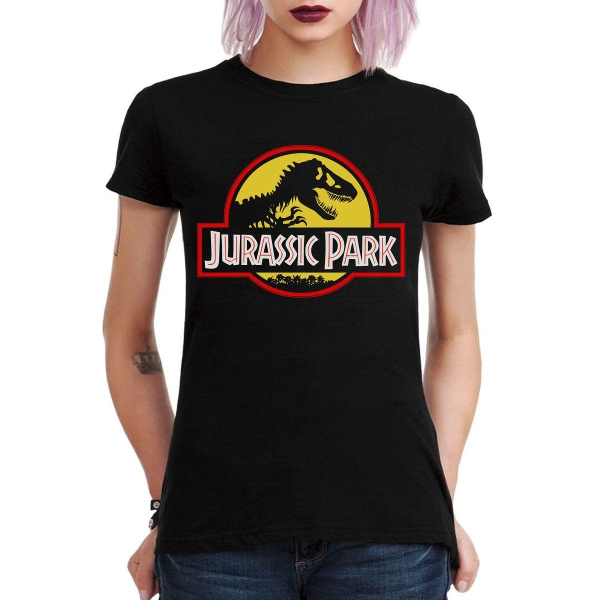 JURASSIC PARK LOGO 2 POLERA MUJER-2
