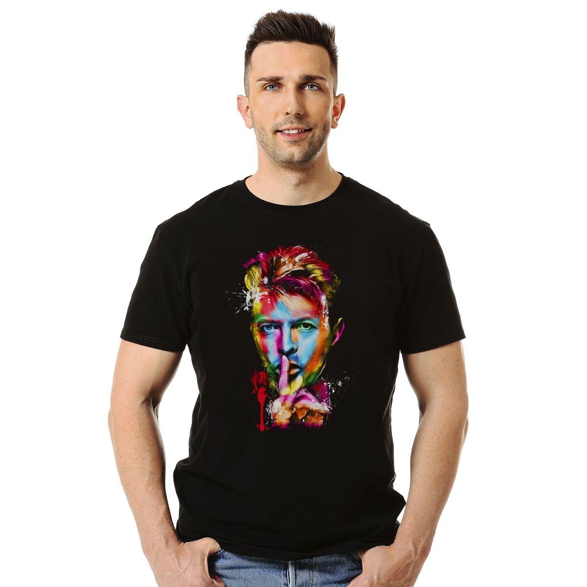 Polera David Bowie Colors Sin Logo Pop-2
