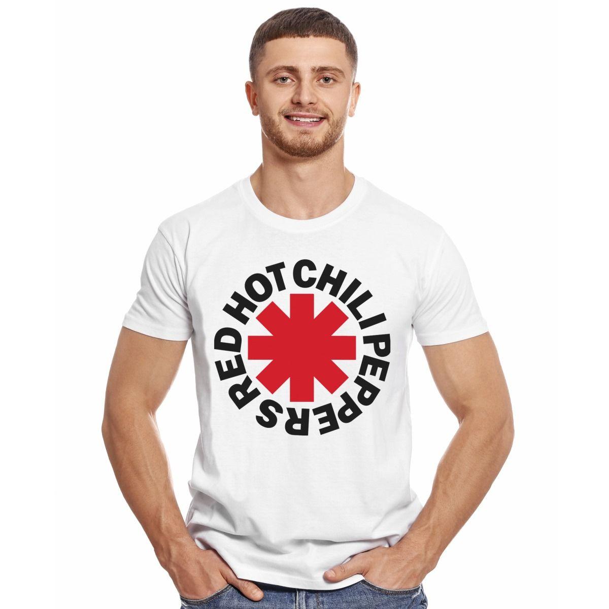 RED HOT CHILI PEPPERS LOGO POLERA MANGA CORTA HOMBRE-2