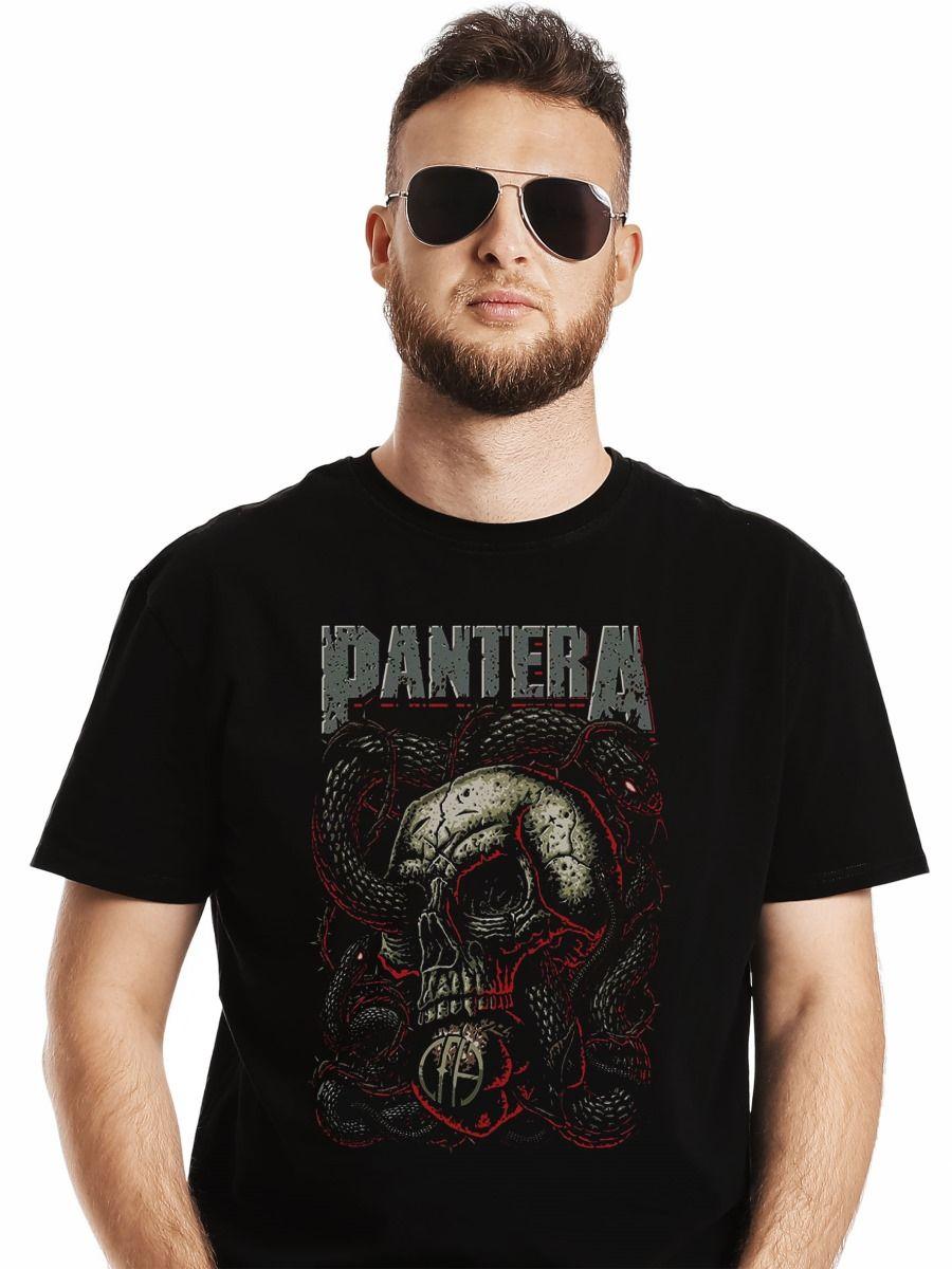 Polera Pantera Snake Skull Metal-0