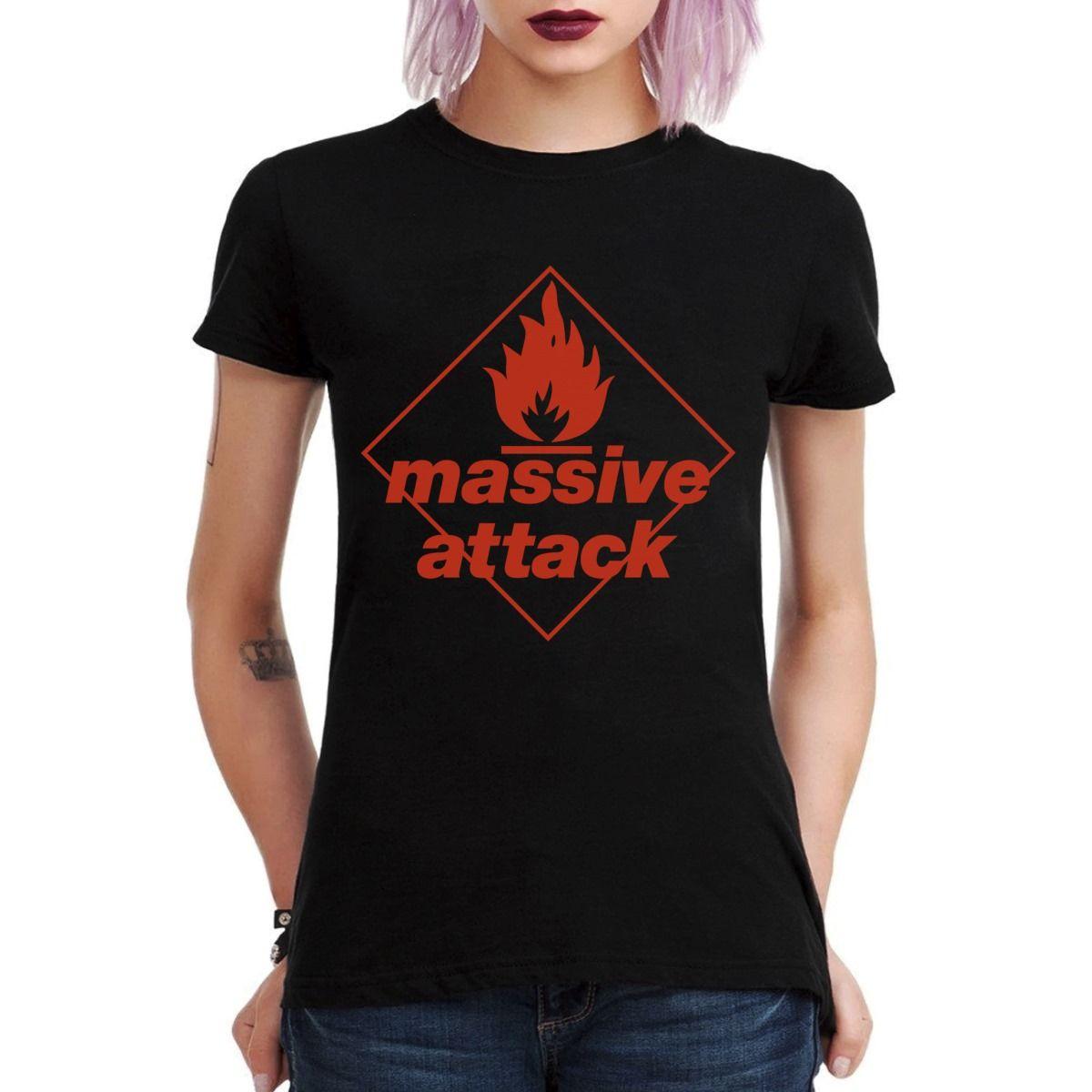 MASSIVE ATTACK LOGO POLERA MUJER-2