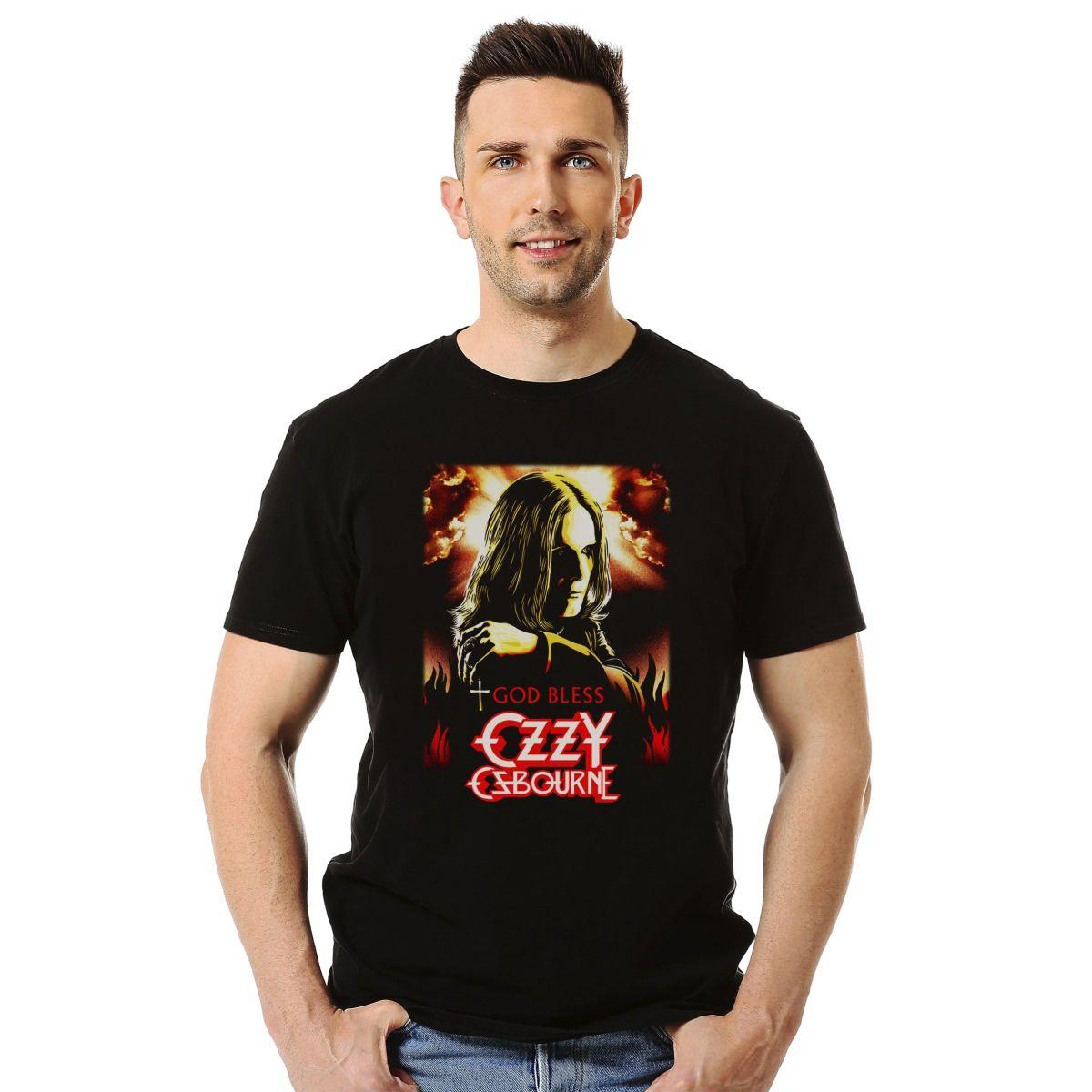 OZZY OSBORNE GOD BLESS OZZY POLERA MANGA CORTA HOMBRE-2