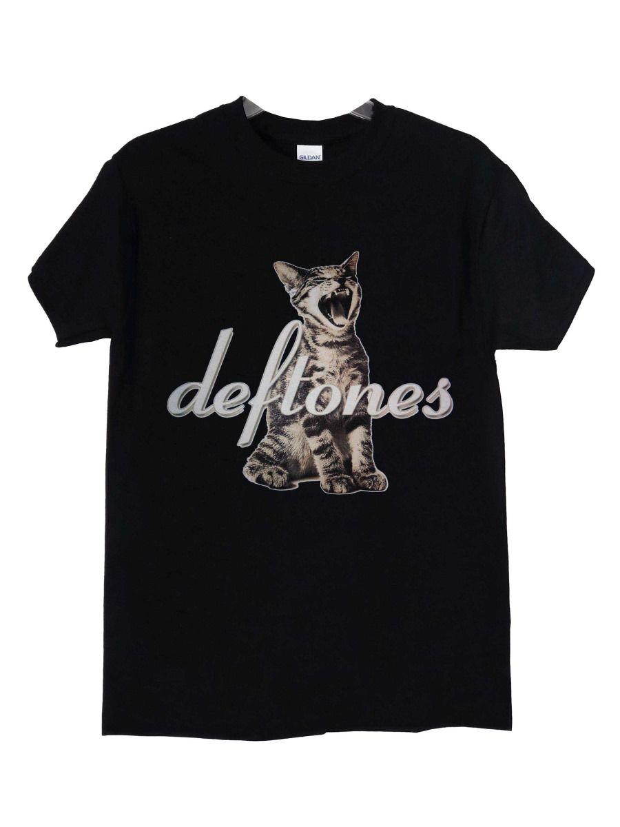 Polera Deftones Logo Gato-2