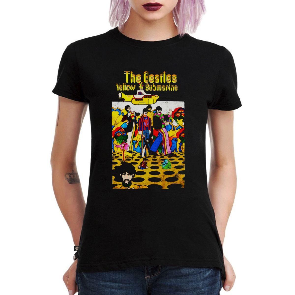 THE BEATLES YELLOW SUBMARINE POLERA MUJER-2