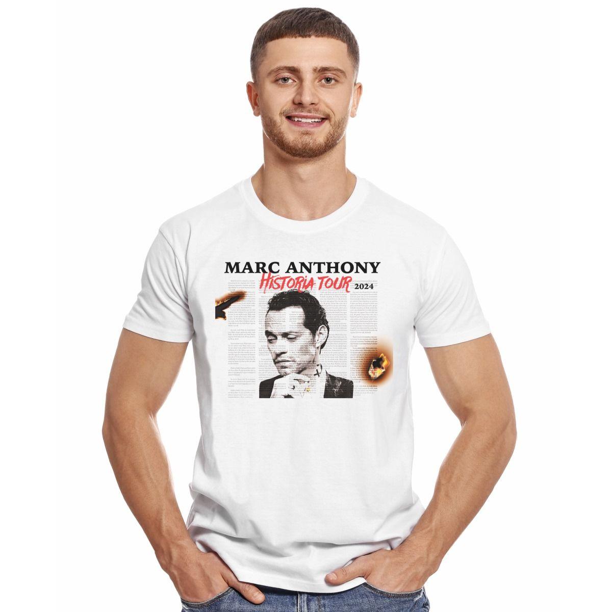 MARC ANTHONY EN CHILE 2024 HISTORIA TOUR POLERA MANGA CORTA HOMBRE-2