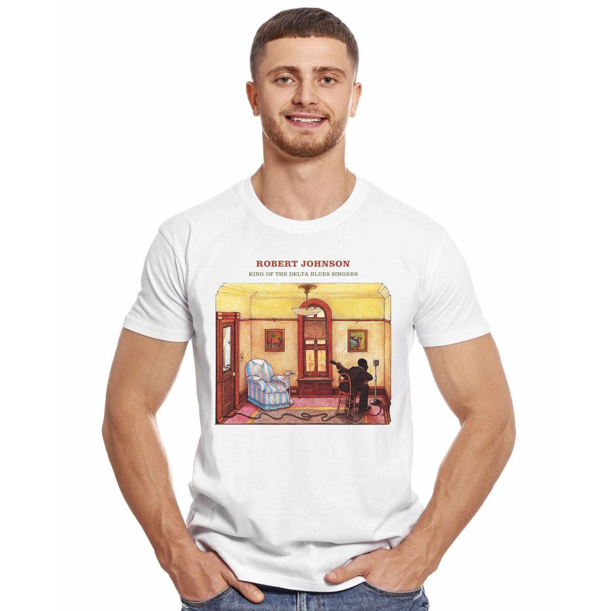 ROBERT JOHNSON KING OF THE DELTA BLUES SINGERS POLERA MANGA CORTA HOMBRE-2