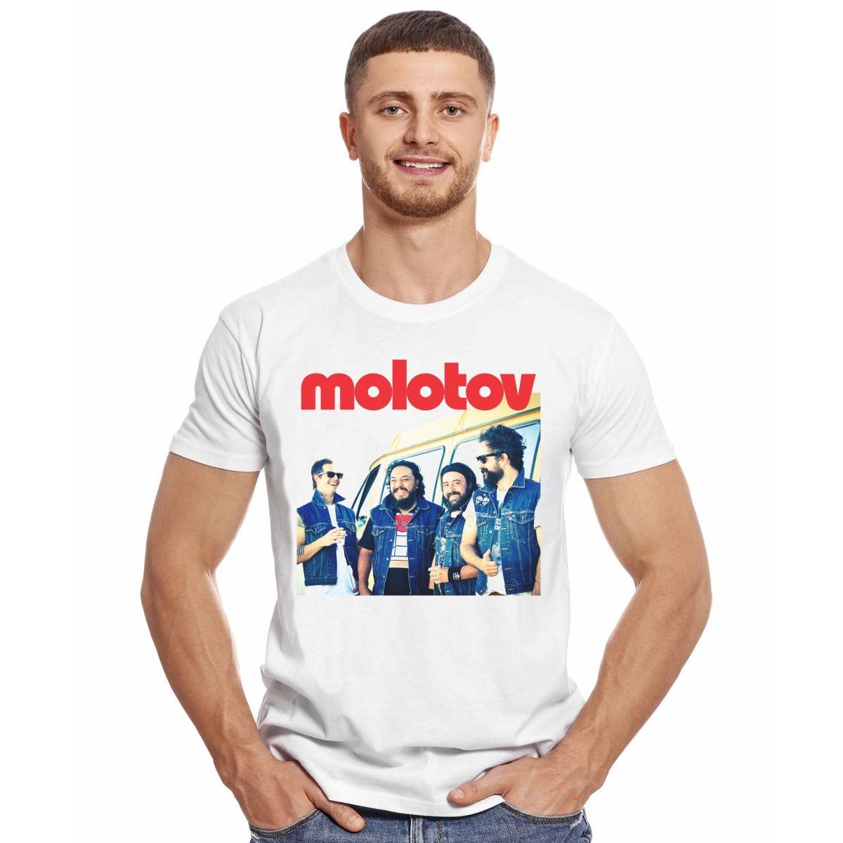 MOLOTOV BAND PHOTO POLERA MANGA CORTA HOMBRE-2
