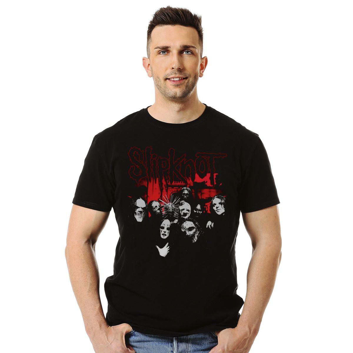 Polera Slipknot Band Photo Rock-2