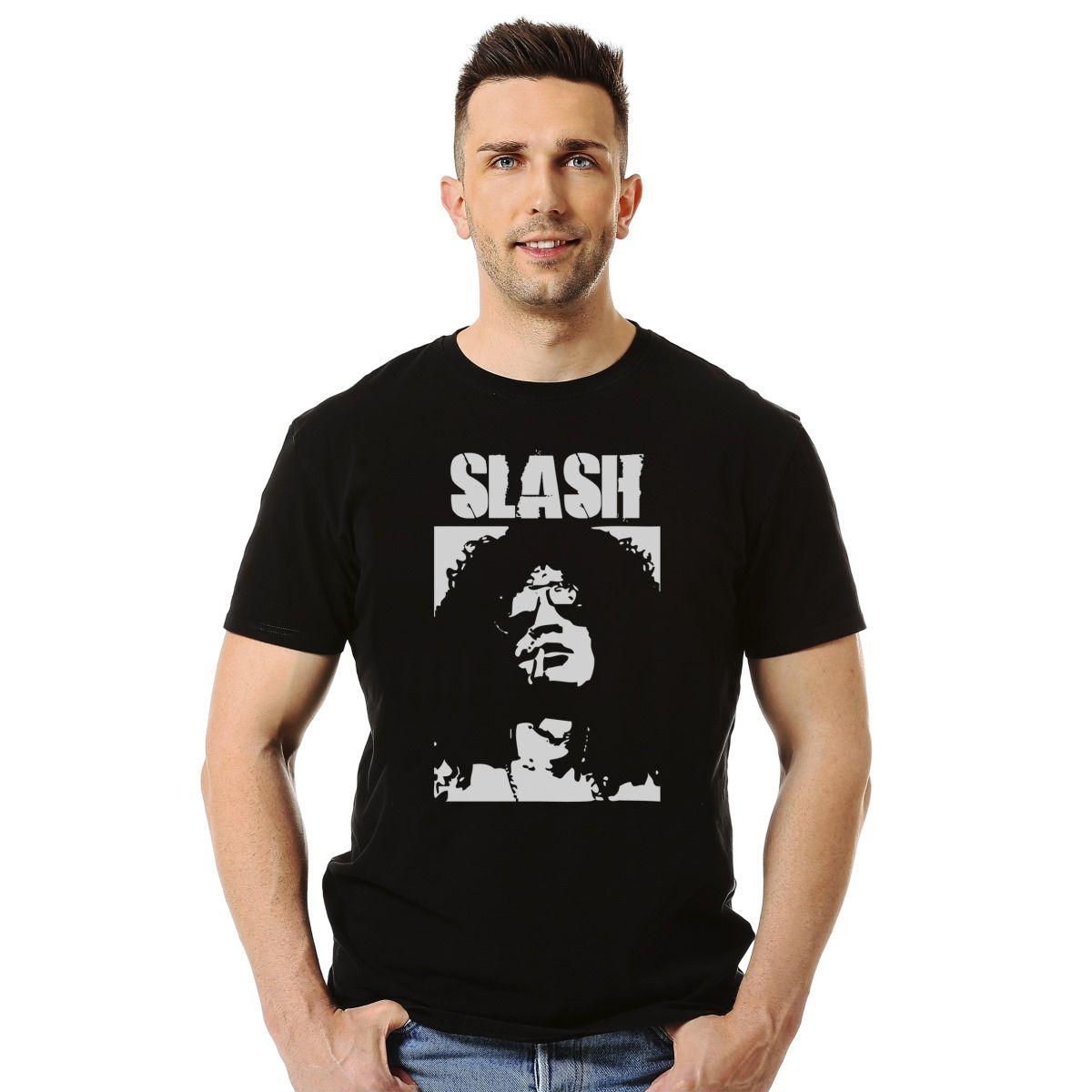 SLASH FACE STENCIL CON LOGO POLERA MANGA CORTA HOMBRE-2