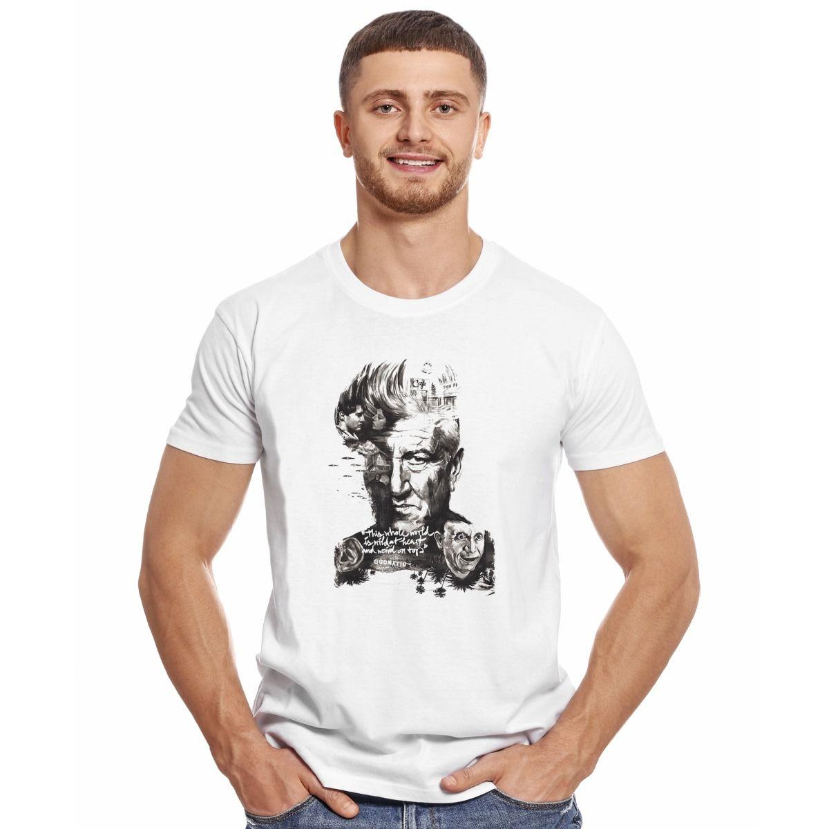 DAVID LYNCH PORTRAIT POLERA MANGA CORTA HOMBRE-2