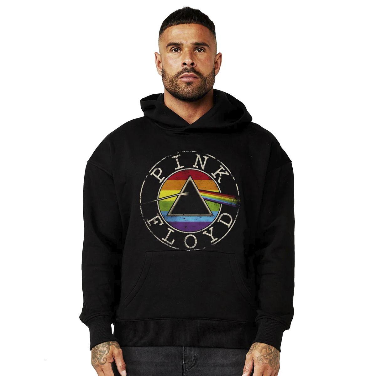 PINK FLOYD VINTAGE LOGO PRISMA POLERON CANGURO-0