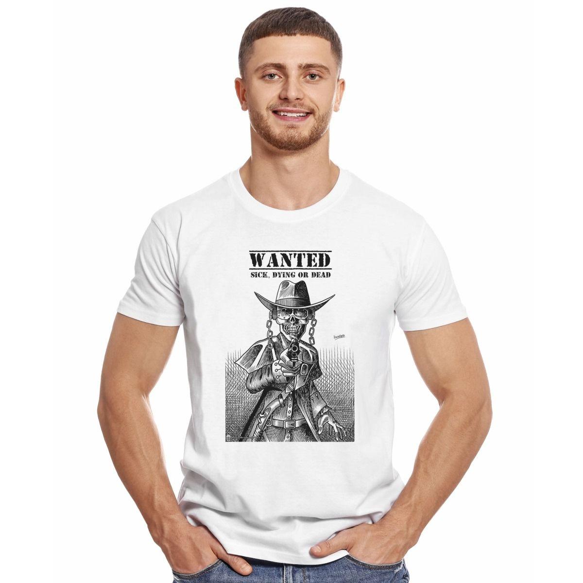 MEGADETH WANTED SICK DYING OR DEAD POLERA MANGA CORTA HOMBRE-2