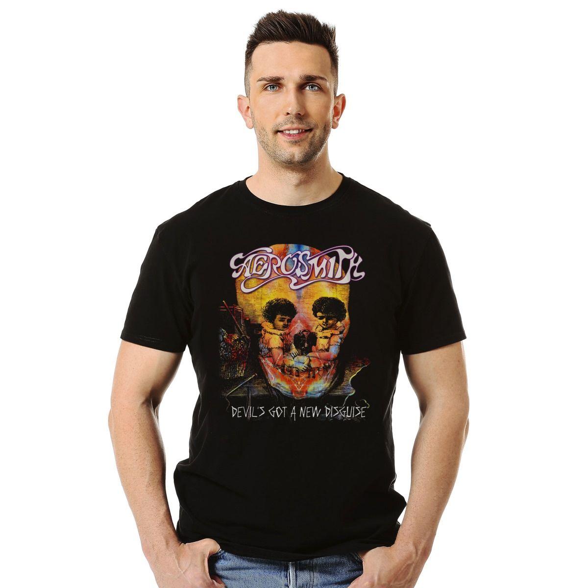 AEROSMITH DEVILS GOT A NEW DISGUISE POLERA MANGA CORTA HOMBRE-2