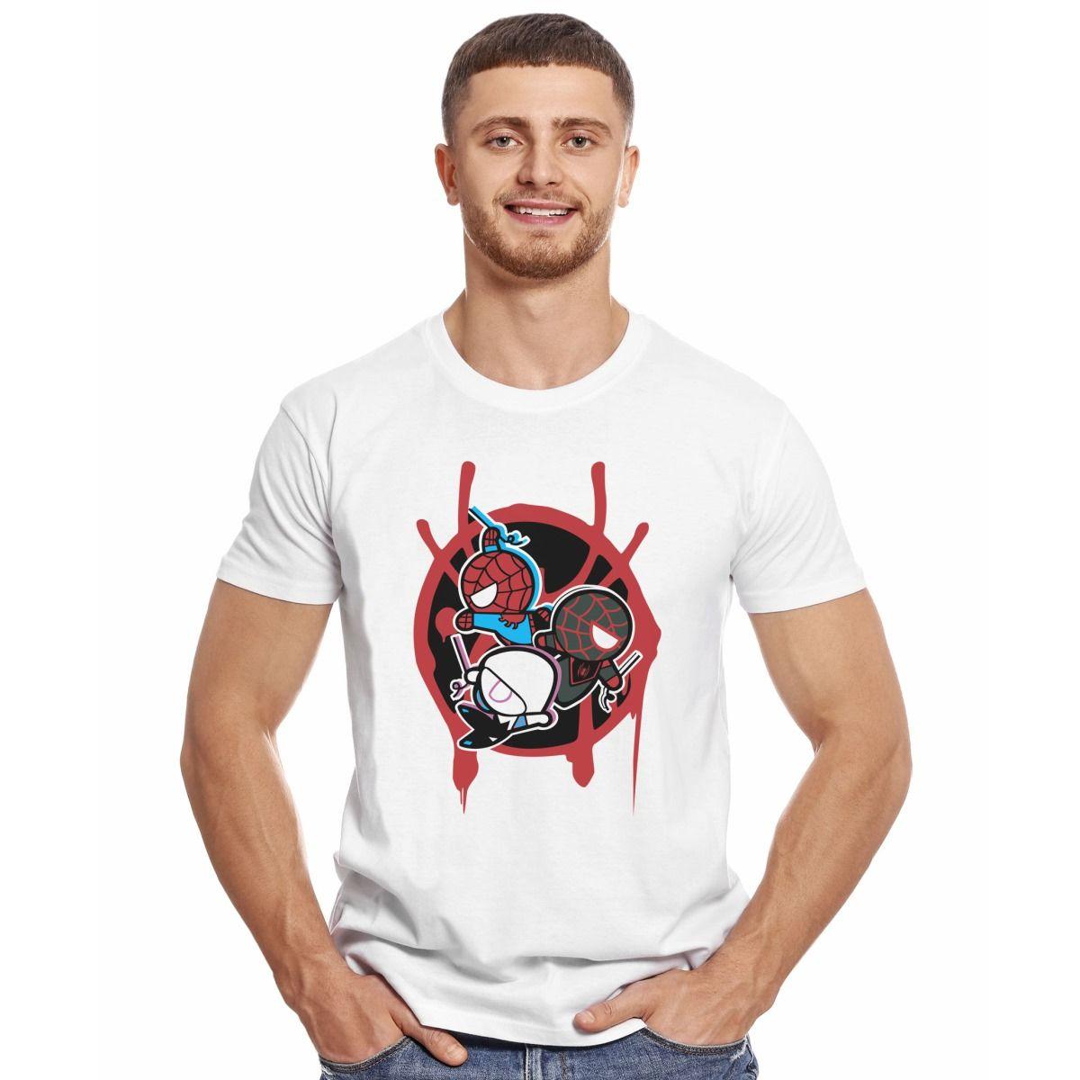 SPIDERMAN EQUIPO CHIBI POLERA MANGA CORTA HOMBRE-2
