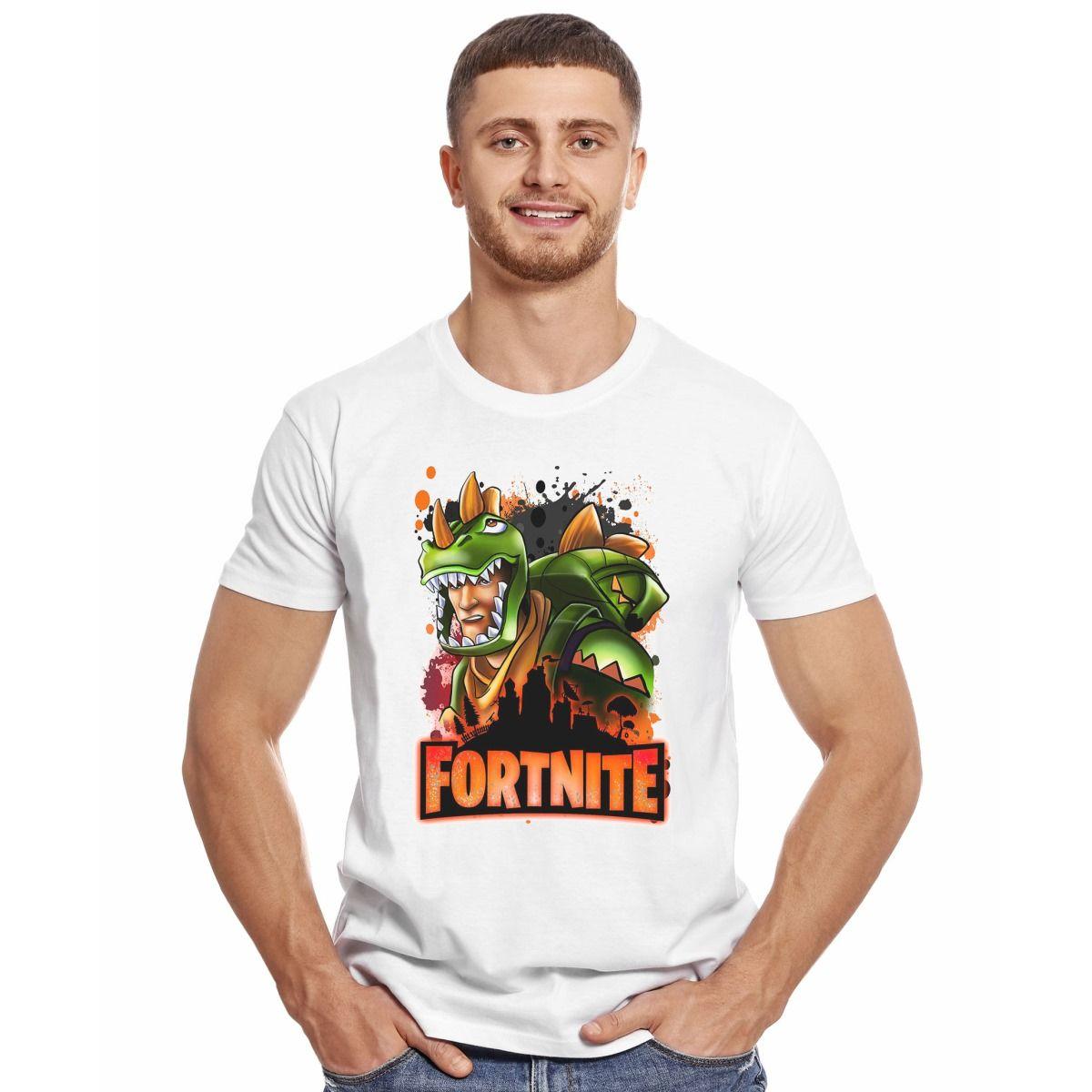 FORTNITE DINO POLERA MANGA CORTA HOMBRE-2