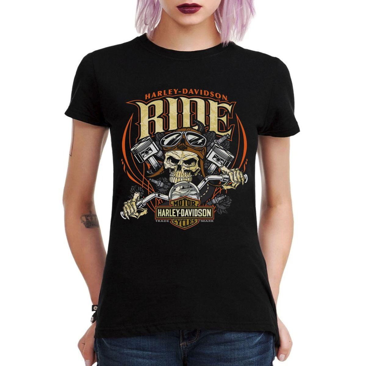 HARLEY DAVIDSON RIDE POLERA MUJER-2