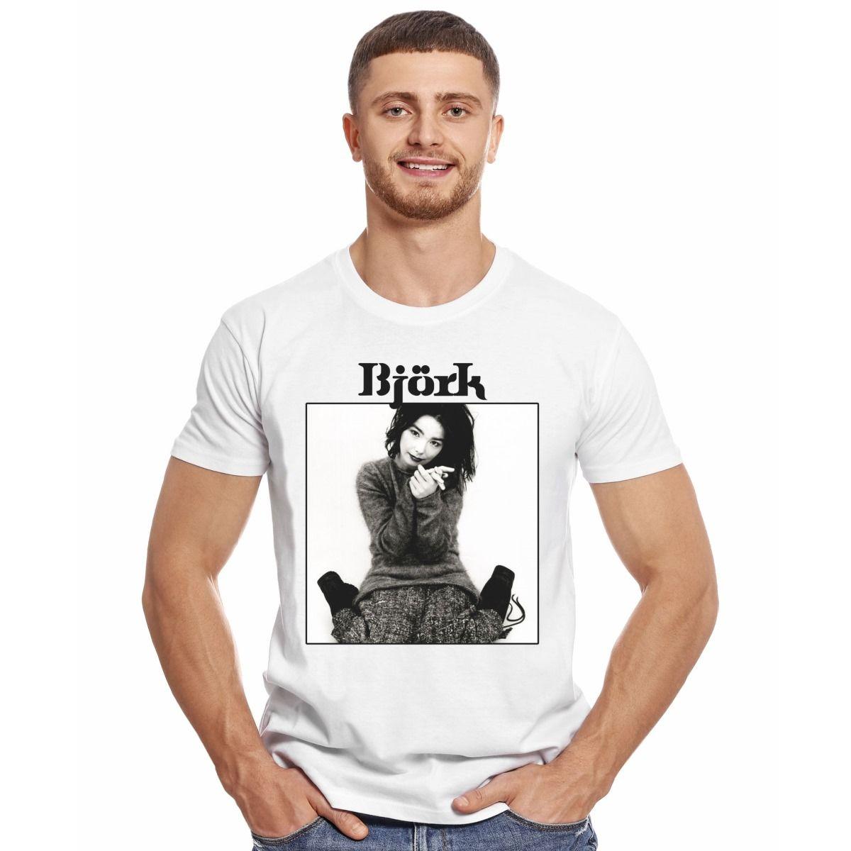 BJORK PHOTO AND LOGO POLERA MANGA CORTA HOMBRE-2