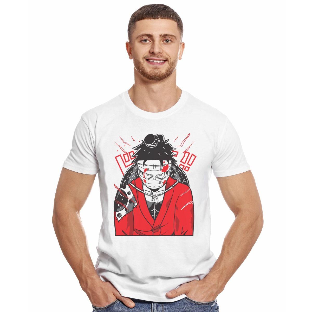 ONE PIECE LUFFY VENDAS POLERA MANGA CORTA HOMBRE-2