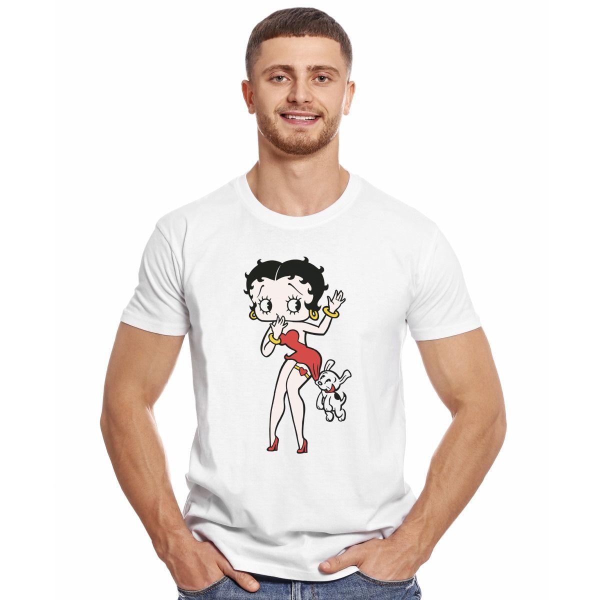 BETTY BOOP DOG POLERA MANGA CORTA HOMBRE-2