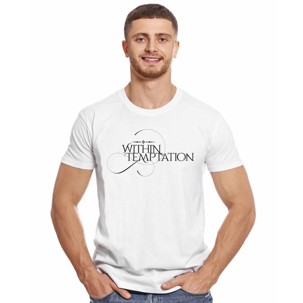 WITHIN TEMPTATION LOGO LETRAS POLERA MANGA CORTA HOMBRE-2