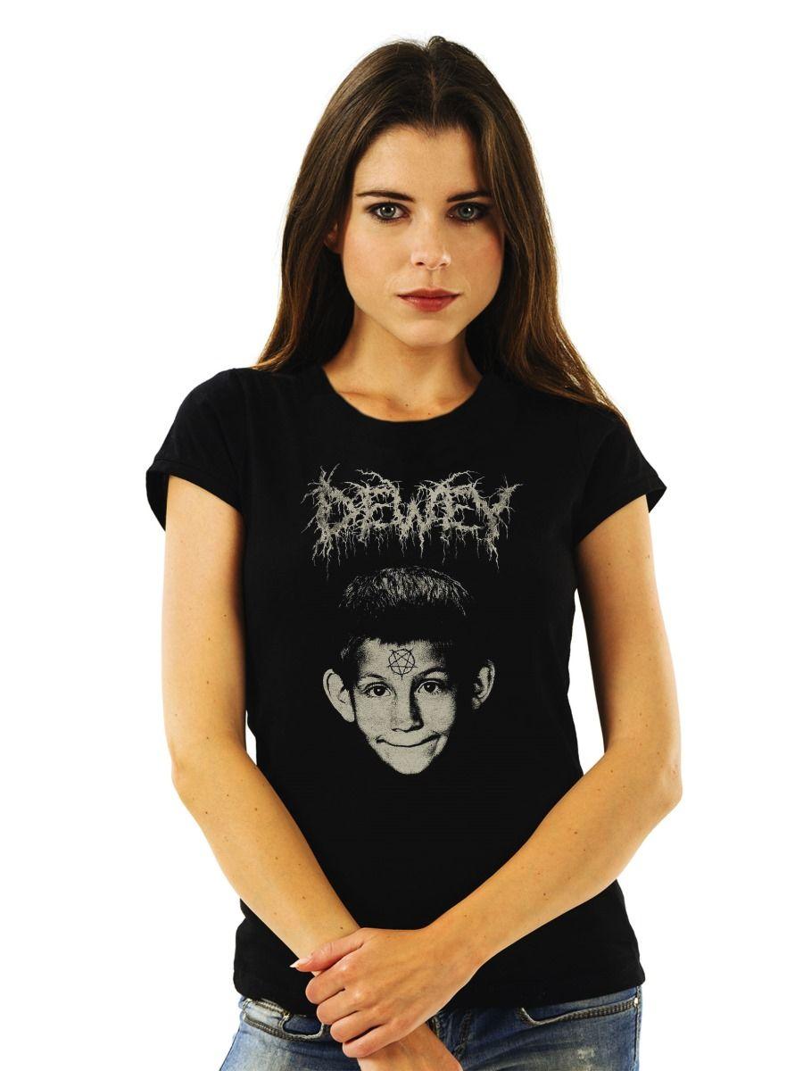 MALCOLM DEWEY BLACK METAL POLERA MUJER-0