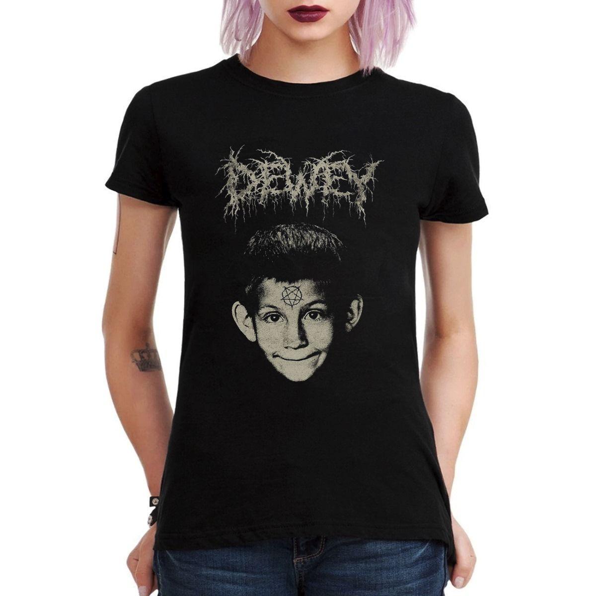 MALCOLM DEWEY BLACK METAL POLERA MUJER-2