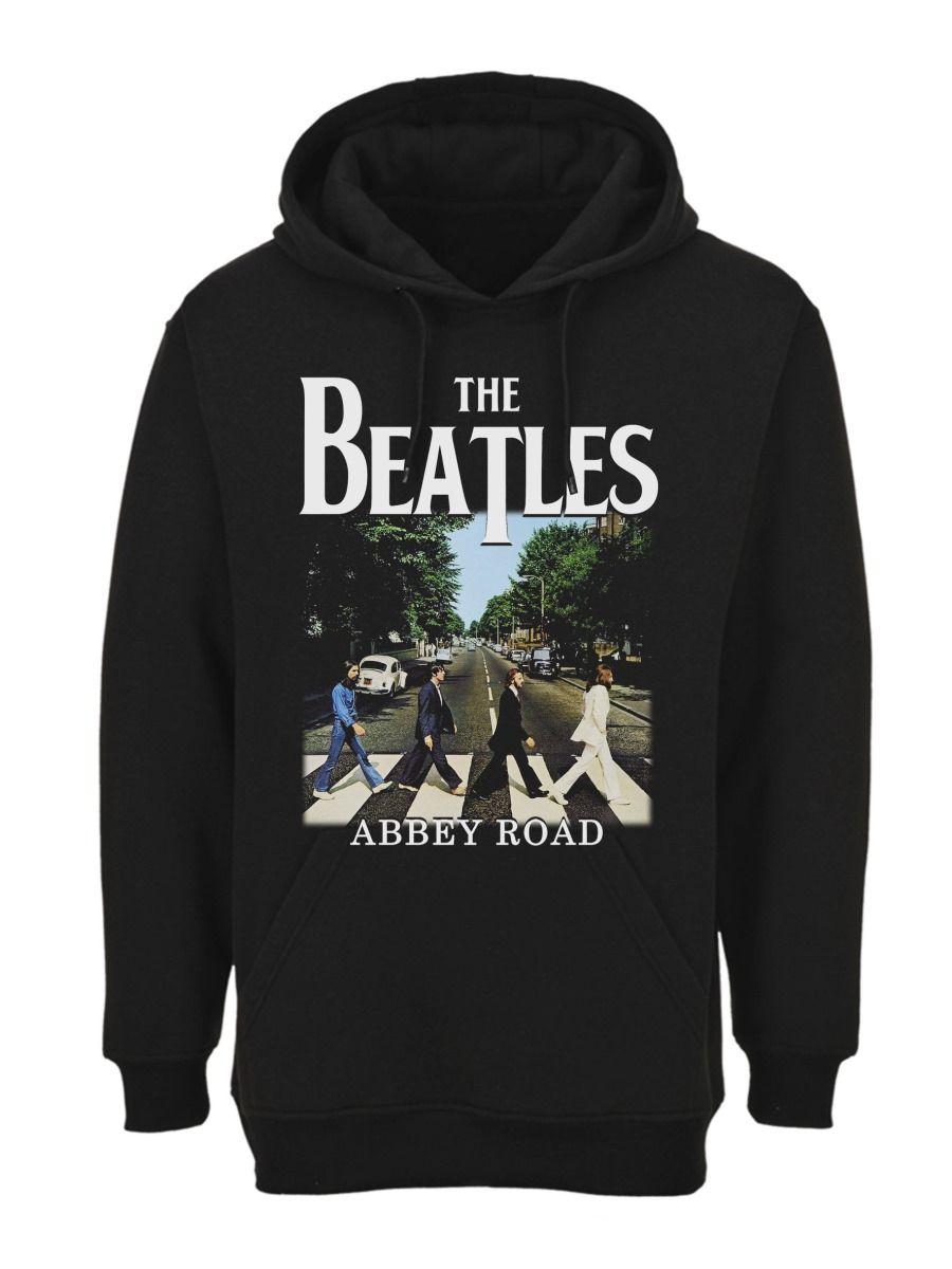 THE BEATLES ABBEY ROAD ALBUM COVER POLERA NEGRA POLERON CANGURO-1