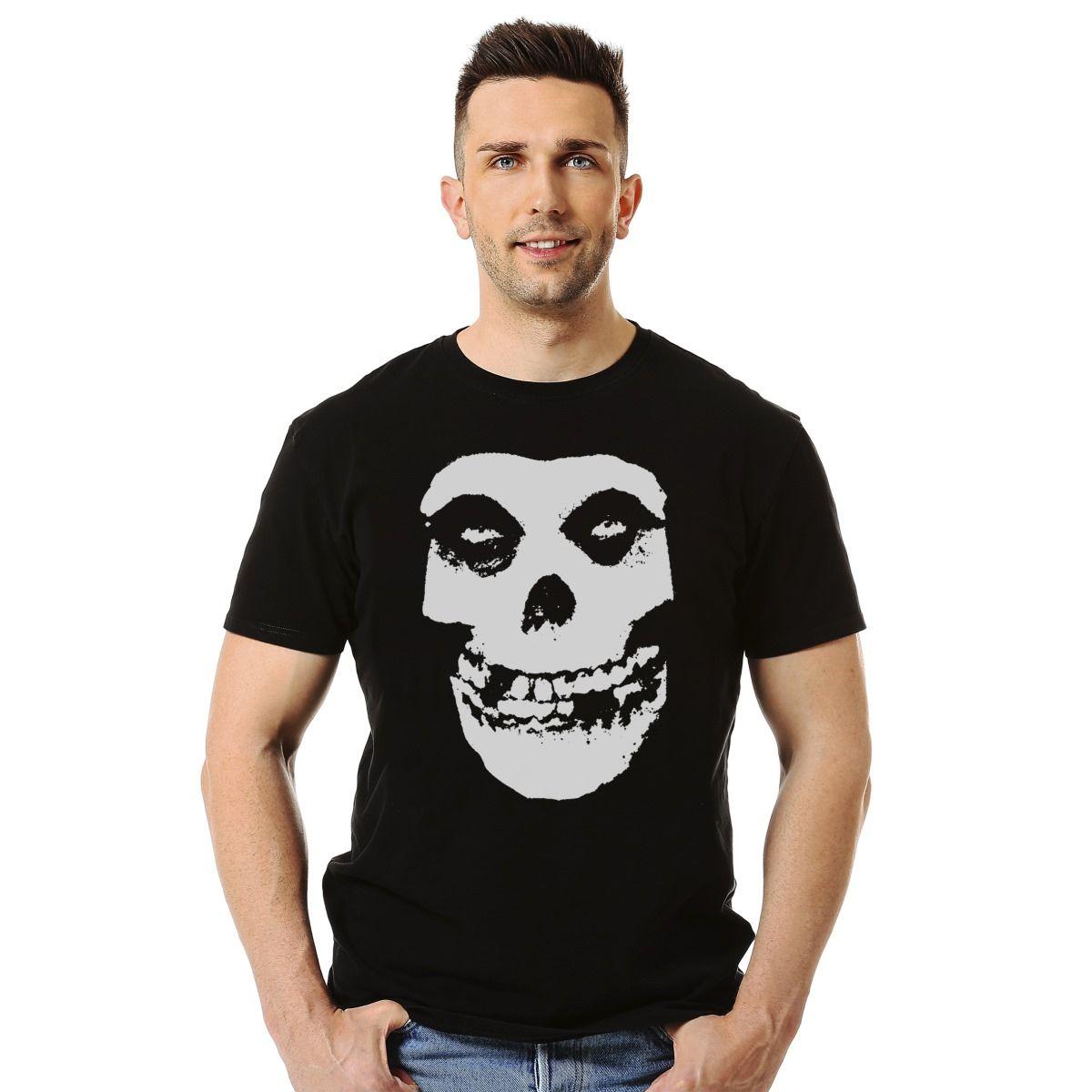 Polera Misfits Calavera Clasica Punk-2