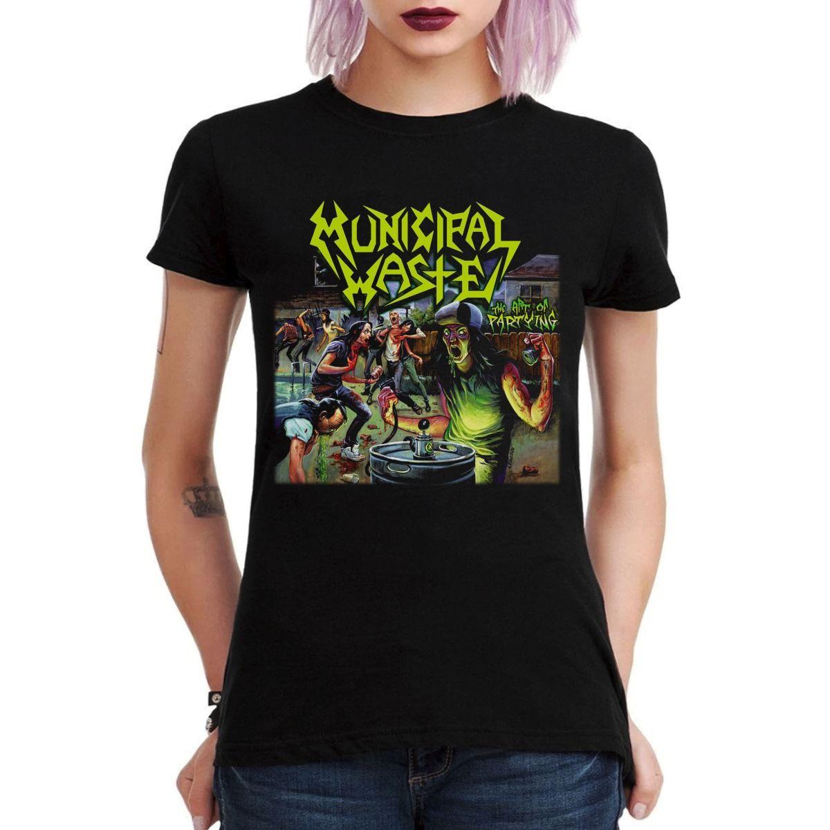 MUNICIPAL WASTE THE ART OF PARTYING POLERA MUJER-2