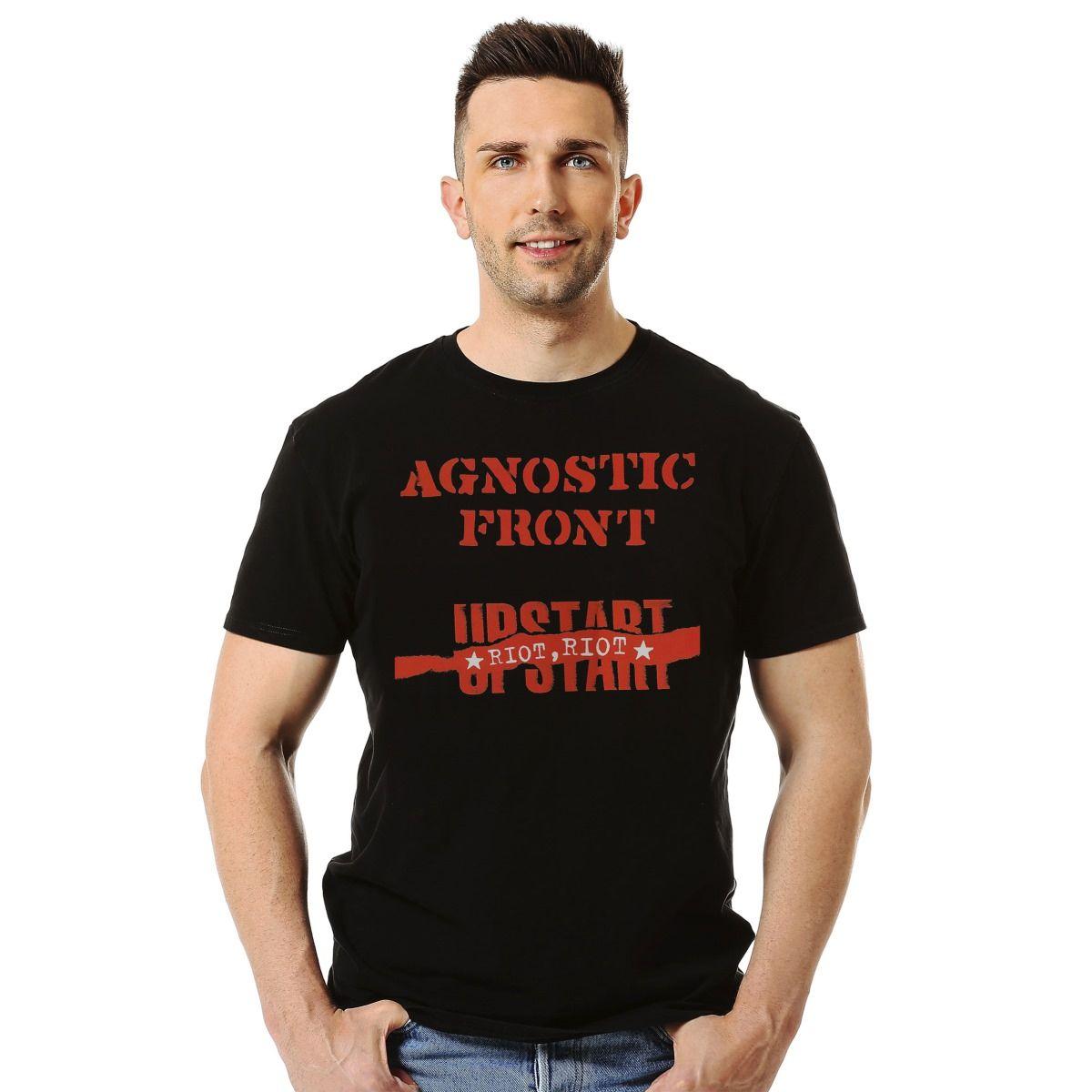 AGNOSTIC FRONT UPSTART RIOT POLERA MANGA CORTA HOMBRE-2