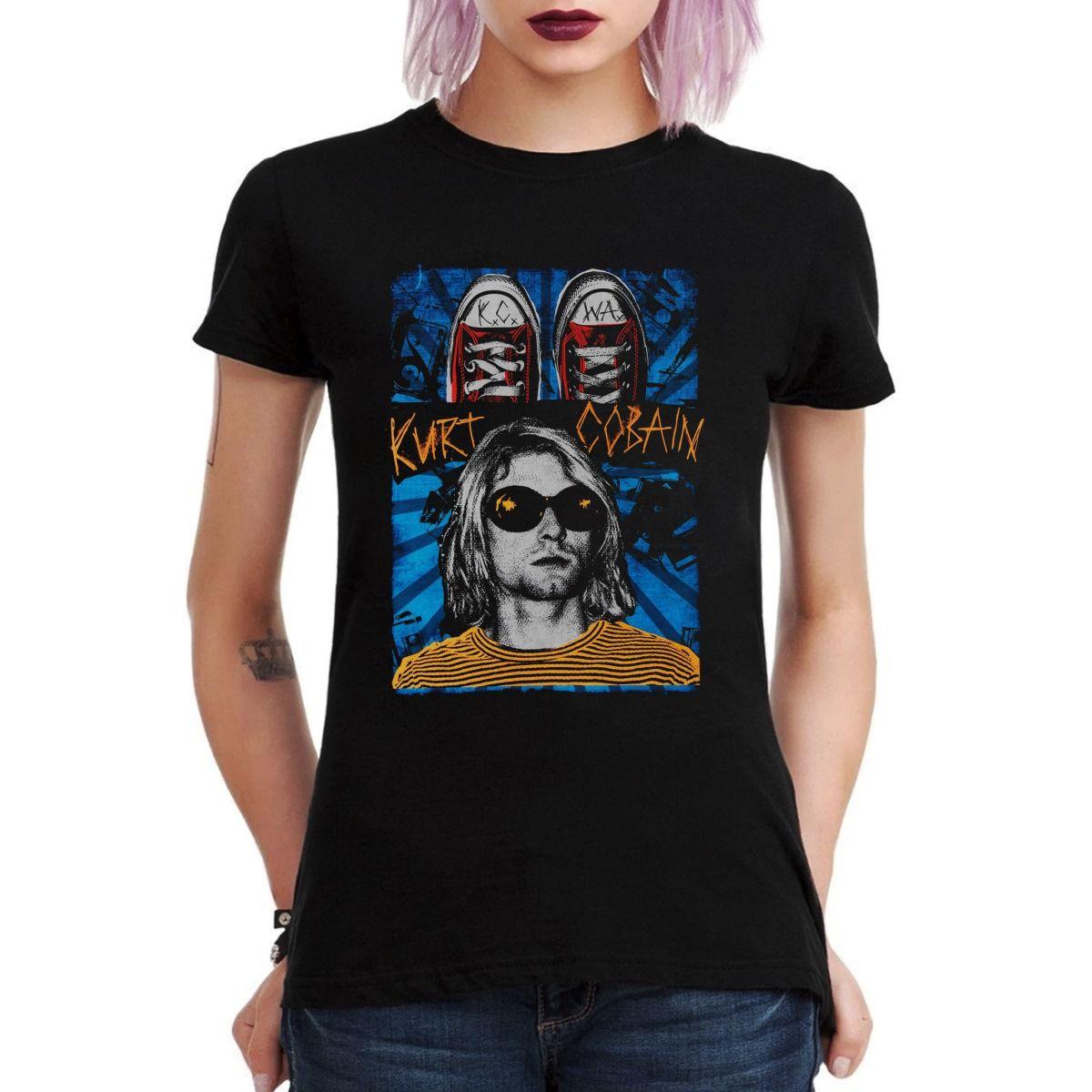 NIRVANA KURT COBAIN SNEAKERS POLERA MUJER-2