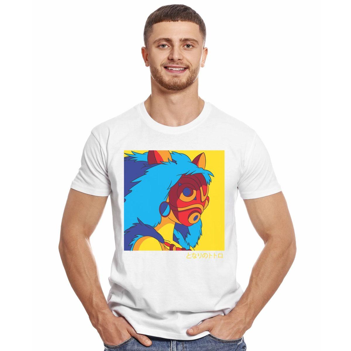 PRINCESA MONONOKE MASCARA GHIBLI POLERA MANGA CORTA HOMBRE-2