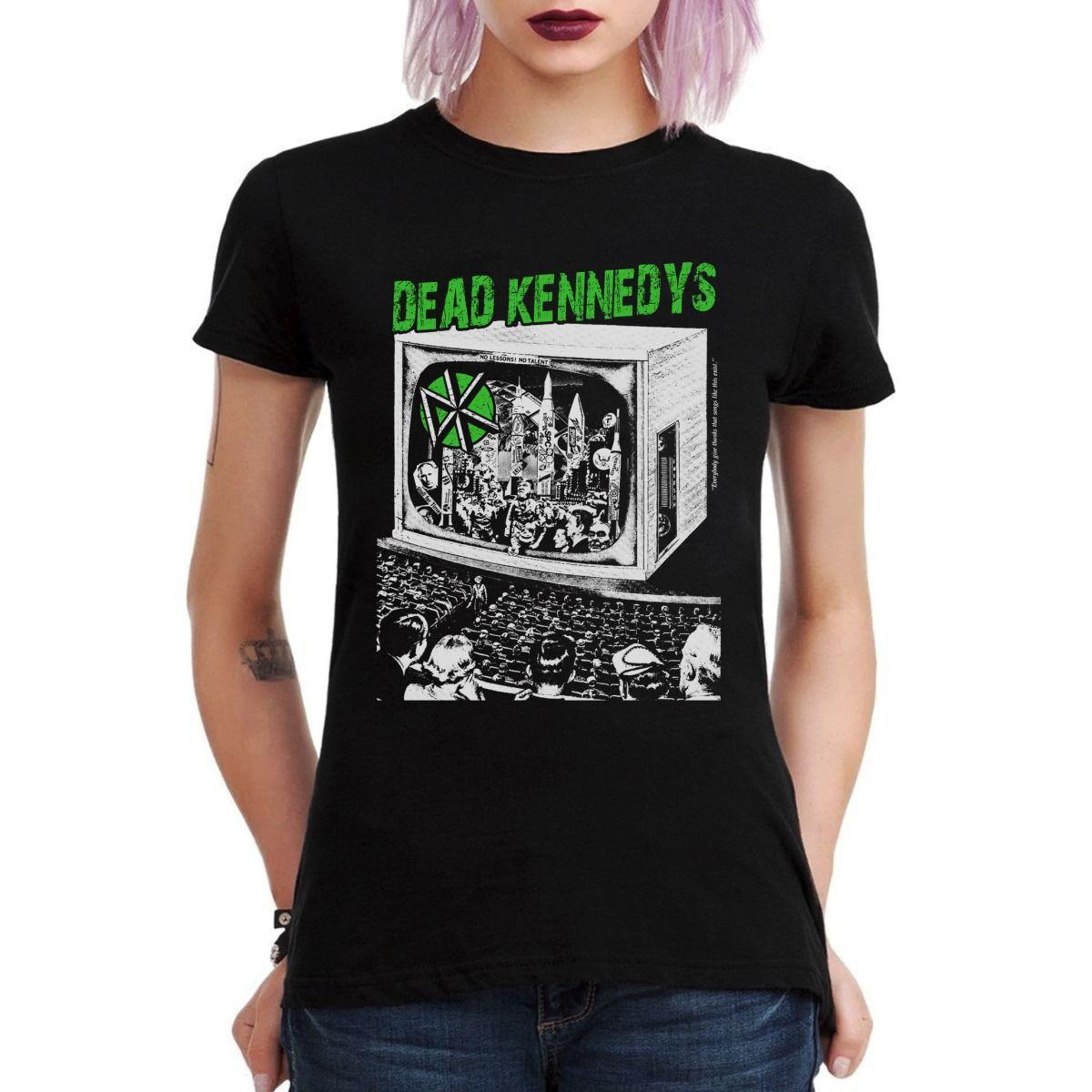DEAD KENNEDYS NO LESSONS NO TALENT POLERA MUJER-2