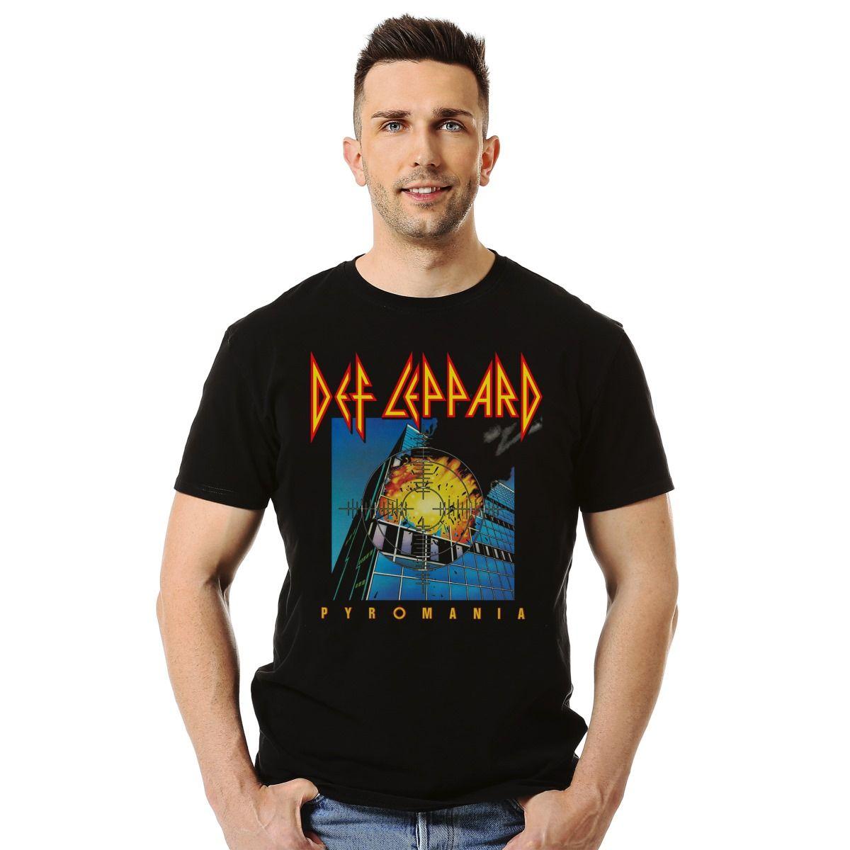 DEF LEPPARD PYROMANIA POLERA MANGA CORTA HOMBRE-2