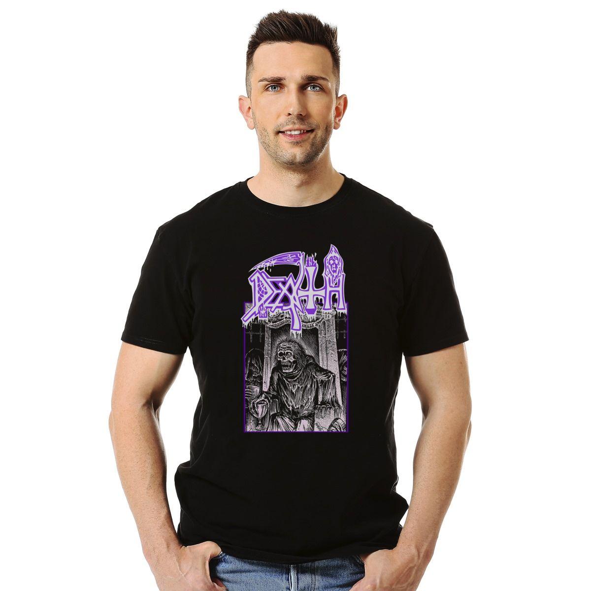 Polera Death Scream Bloody Gore Stencil Metal-2