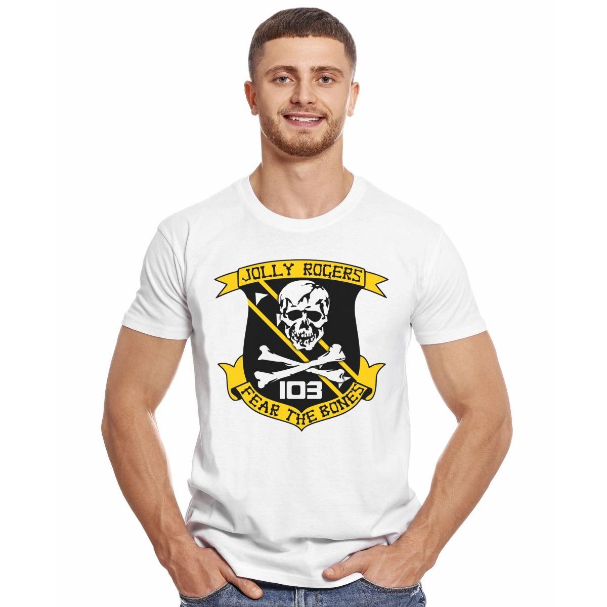 ROBOTECH JOLLY ROGERS FEAR THE BONES POLERA MANGA CORTA HOMBRE-2