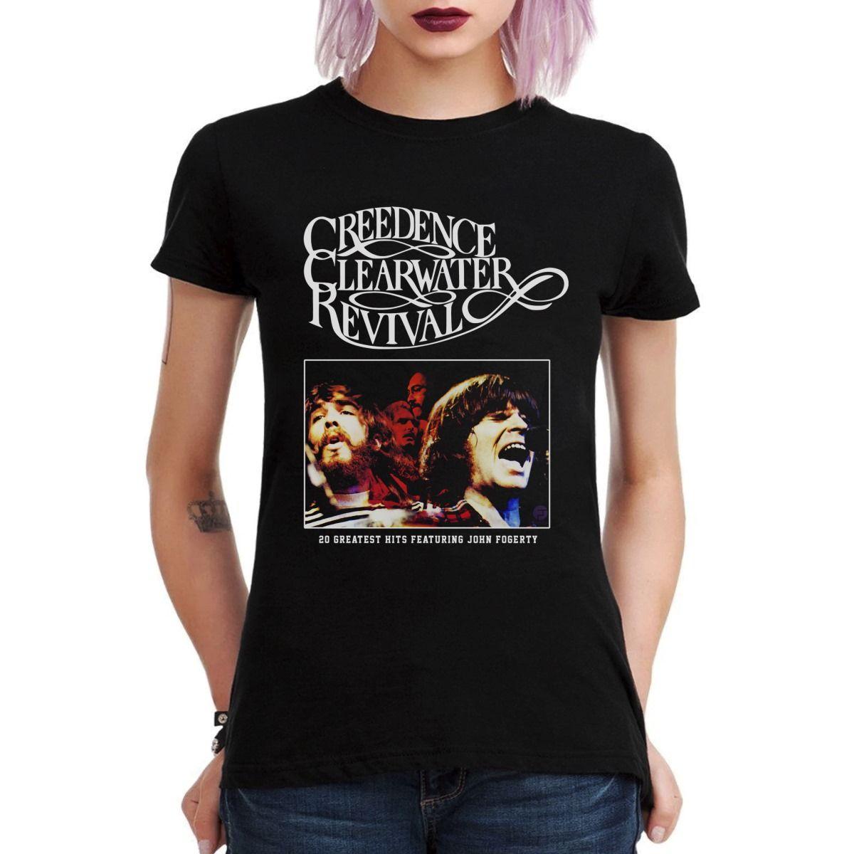 CREEDENCE CLEARWATER REVIVAL 20 GREATEST HITS POLERA MUJER-2