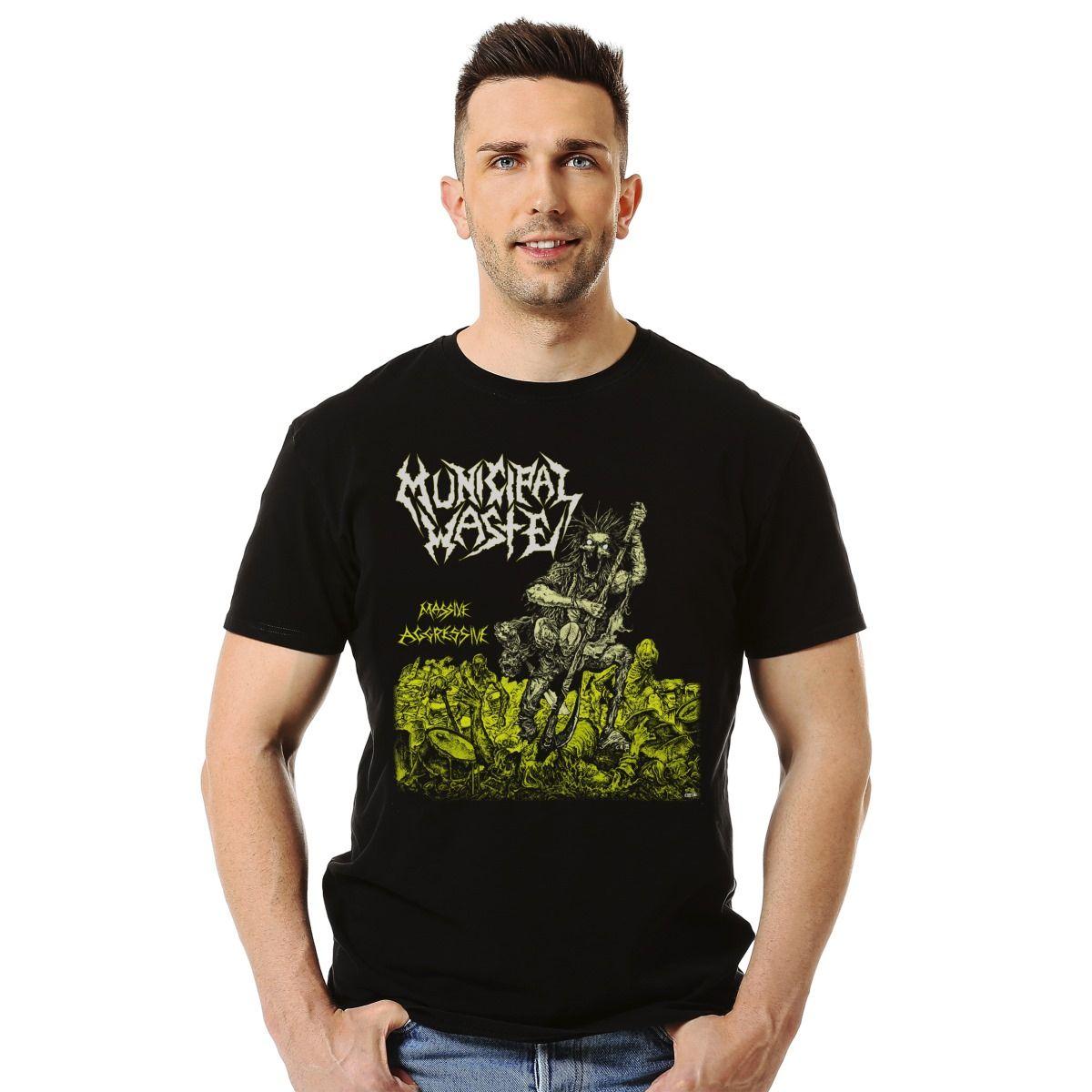 MUNICIPAL WASTE MASSIVE AGGRESSIVE POLERA MANGA CORTA HOMBRE-2