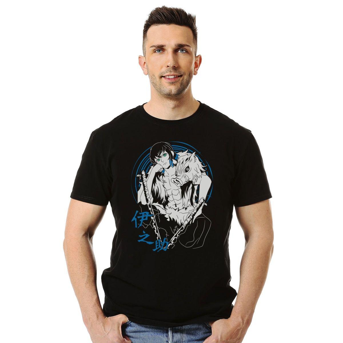 DEMON SLAYER INOSUKE HASHIBIRA POLERA MANGA CORTA HOMBRE-2