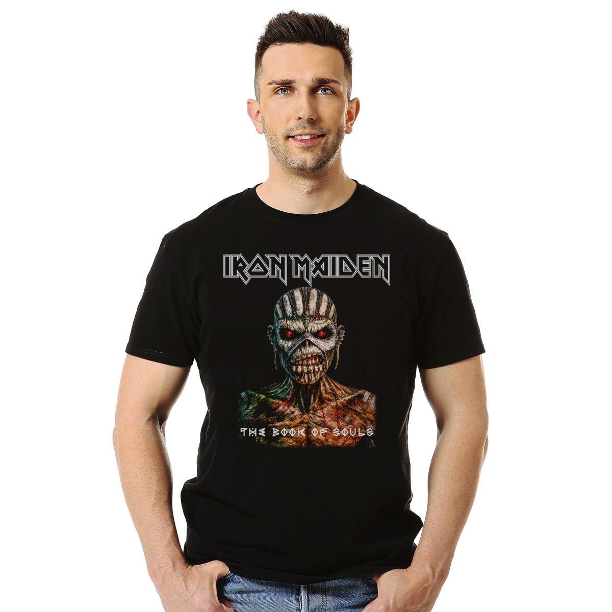 Polera Iron Maiden The Book Of Souls Cover Metal-2