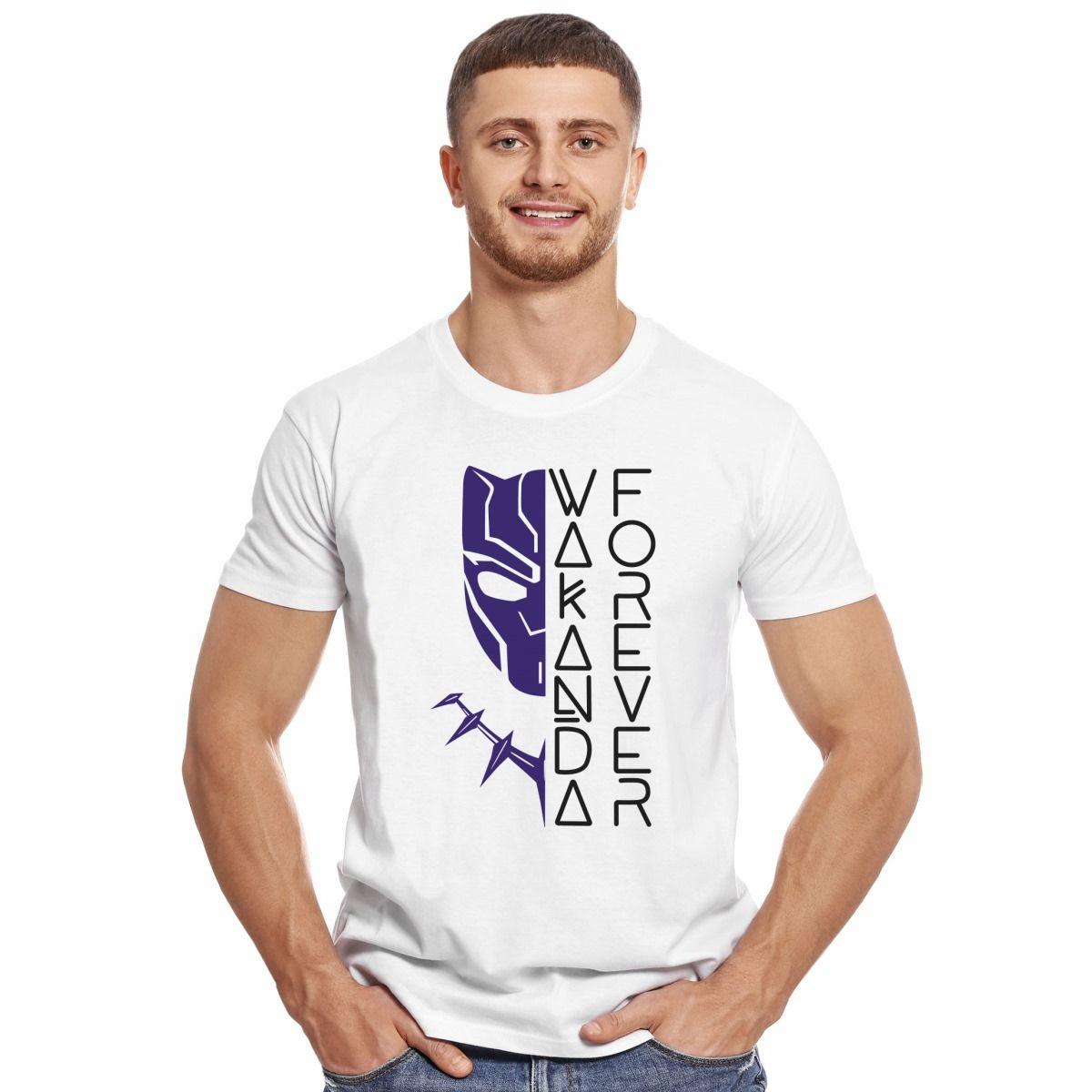 BLACK PANTHER WAKANDA FOREVER VERTICAL POLERA MANGA CORTA HOMBRE-2