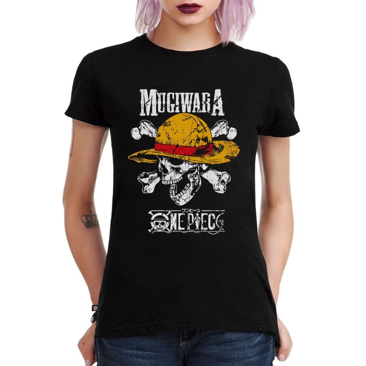 ONE PIECE MUGIWARA PIRATAS DE SOMBRERO DE PAJA POLERA MUJER-2