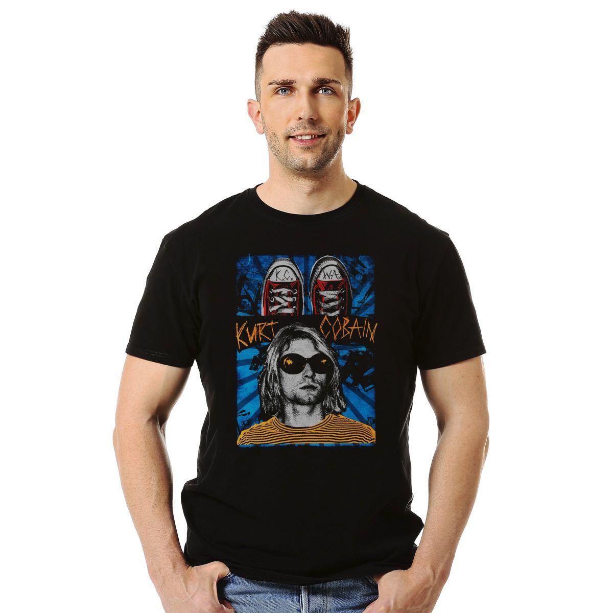 Polera Nirvana Kurt Cobain Sneakers Rock-2